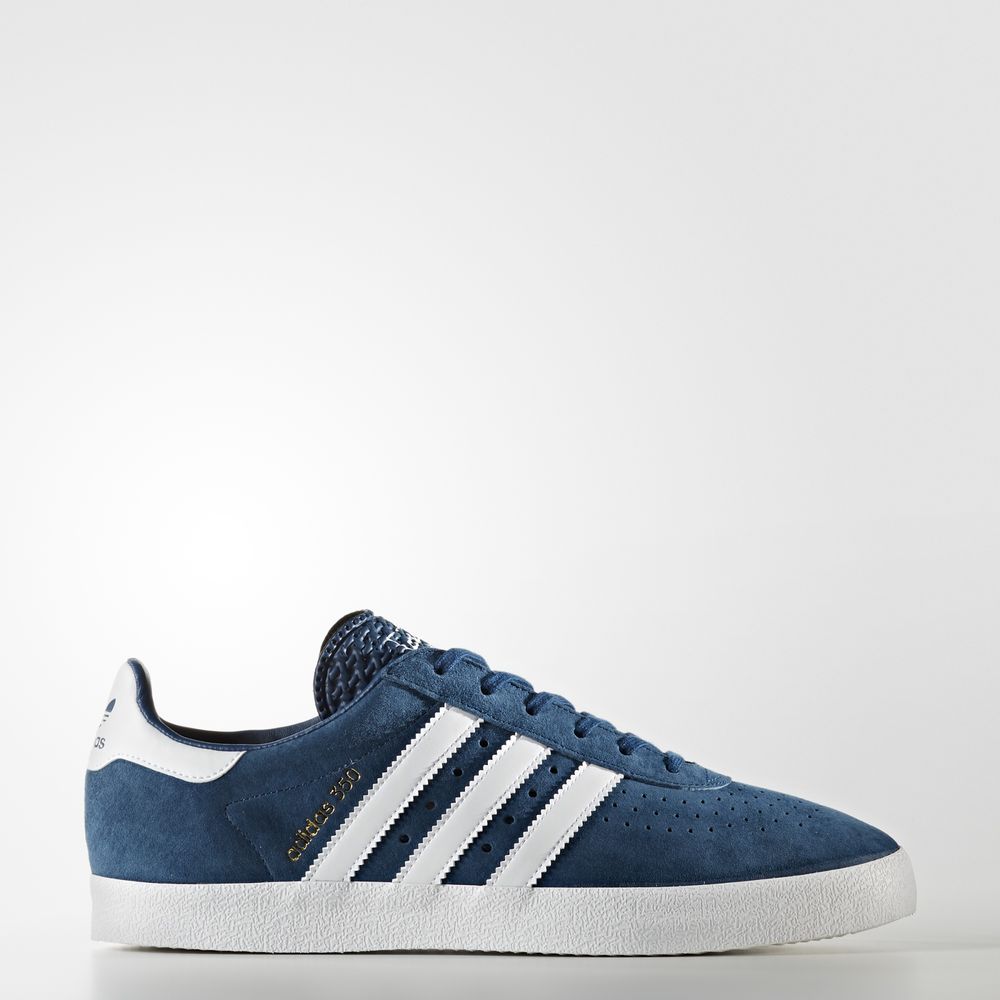 Adidas 350 - Originals ανδρικα - Μπλε/Ασπρα/Χρυσο Χρωμα Μεταλλικός,Μέγεθος: EU 36 – 54 2/3 (143OXJZS